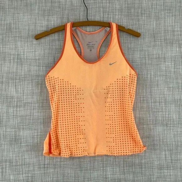 Nike Dri-fit tank tip Activewear Top Womens M orange 4110 - Picture 1 of 9